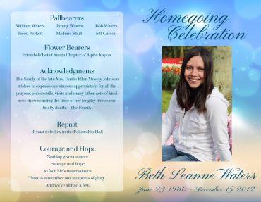 Funeral Program 1009