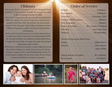 Funeral Program 1015