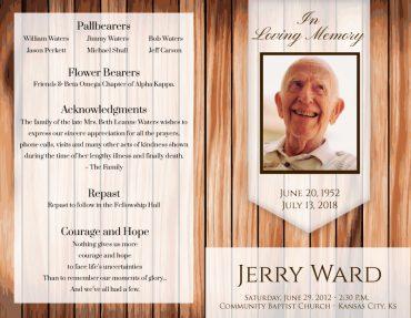 Funeral Program 1056