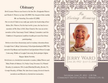 Funeral Program 1057