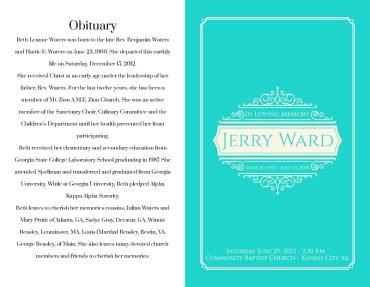 Funeral Program 1058