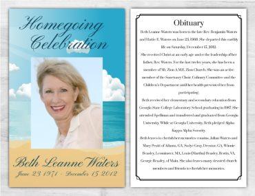 Memorial Pamphlet Beach