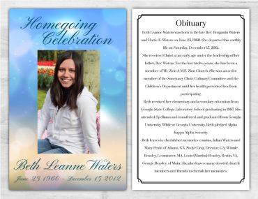 Funeral Program 1009