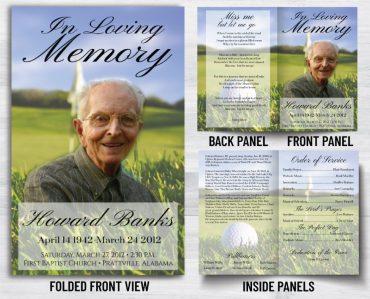 In Loving Memory Memorial Program Prints