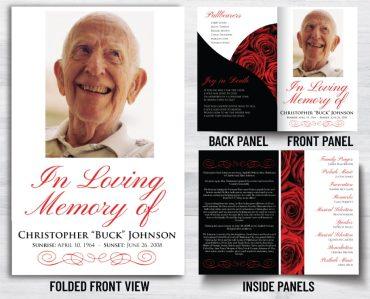 In Loving Memory Memorial Program Prints