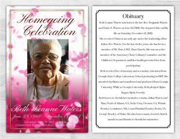 Funeral Program 1022