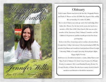 Funeral Program 1025
