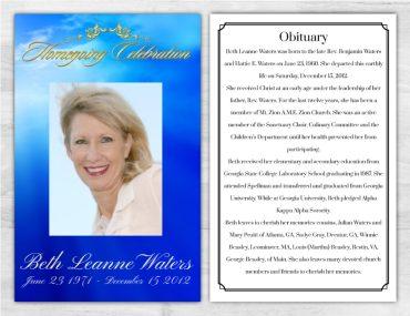 Funeral Program 1027