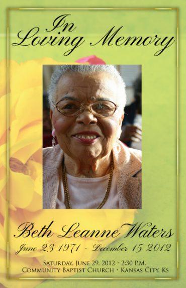 Funeral Program 1028