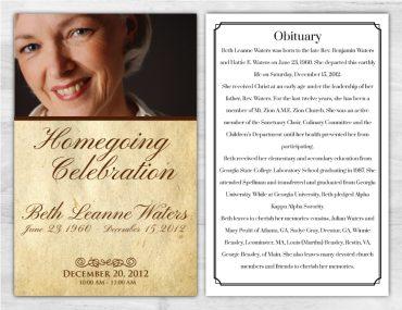 Funeral Program 1032