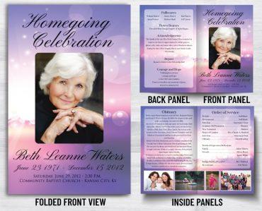 Custom Funeral Program