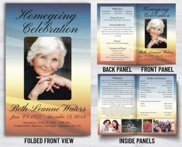 Funeral Program To Celebrate A Loved One