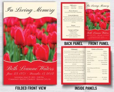 In Loving Memory Funeral Program