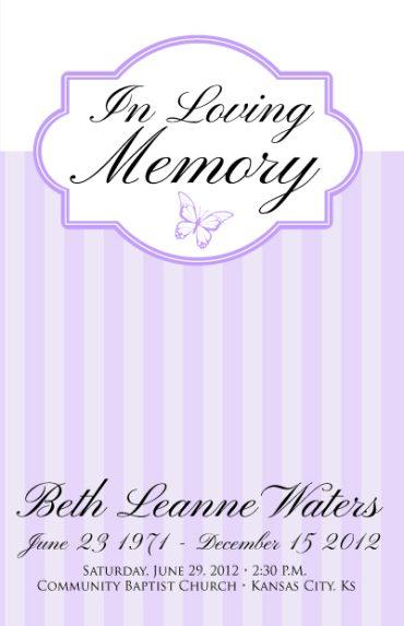 Funeral Program 1048
