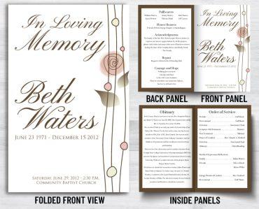 In Loving Memory Funeral Programs