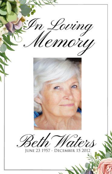 Funeral Program 1055