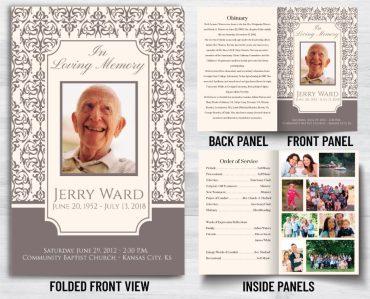 In Loving Memory Funeral Program Options