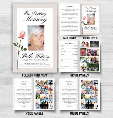 In Loving Memory Funeral Pamphlet Printing Services