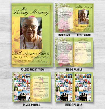 In Loving Memory Funeral Pamphlet Printing