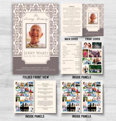 In Loving Memory Funeral Pamphlet Printing Options