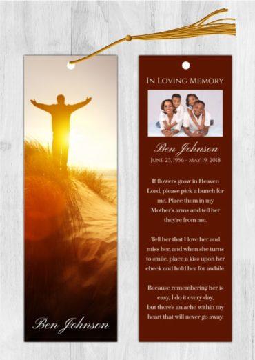 Funeral Bookmark Printing Life
