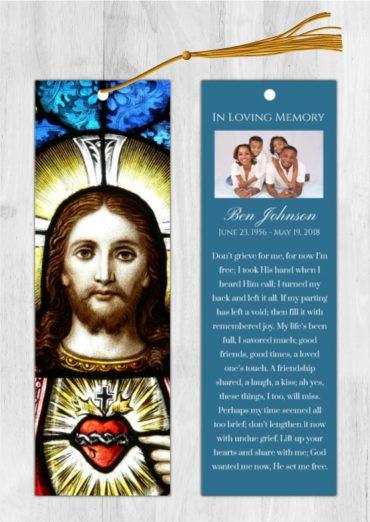 Funeral Bookmark Printing Jesus