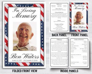 Memorial Program Print Designs