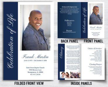 Celebration Of Life Funeral Programs