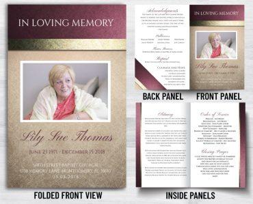 Funeral Program To Remember A Loved One