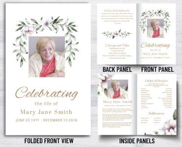 Custom Funeral Program The Celebrate Life