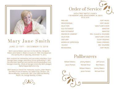 Funeral Program 1082