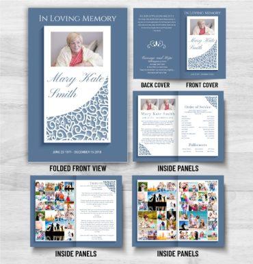 In Loving Memory Obituary Memorial Cards