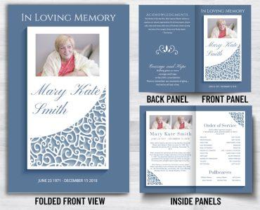 In Loving Memory Funeral Programs