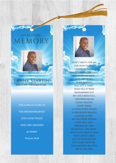 Funeral Bookmark Printing Stairway