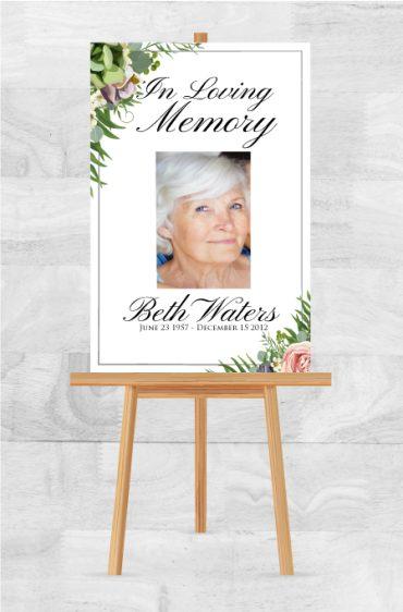 Memorial Poster for Funeral Loving Memory