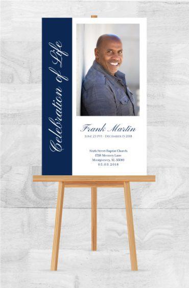 Memorial Poster for Funeral Celebration