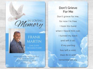 Laminated Memorial Cards To Always Remember Your Loved One