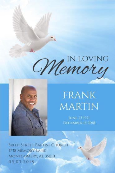 Funeral Program Memorial Poster 1090