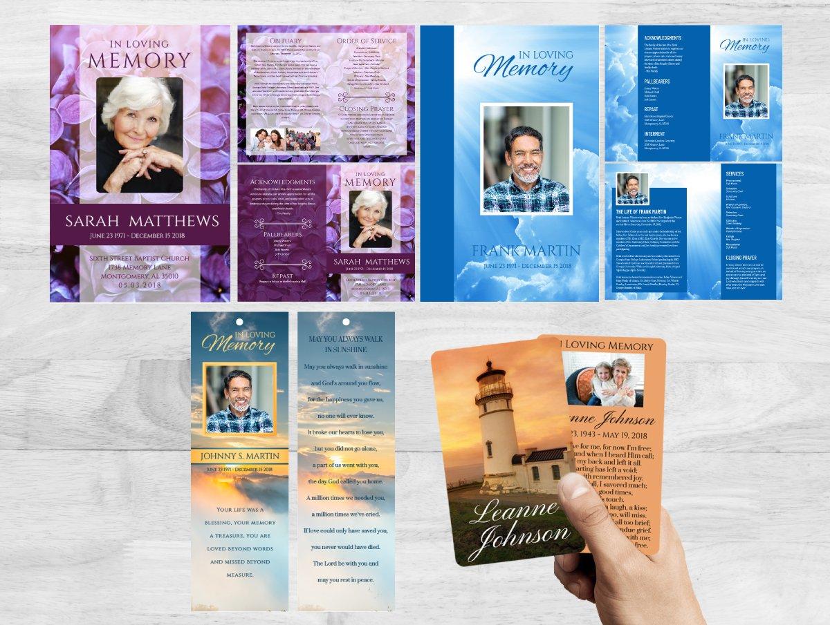 Funeral Program Product Design Funeral Program Product Design