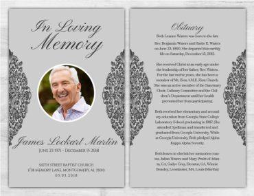 Memorial Service Pamphlet