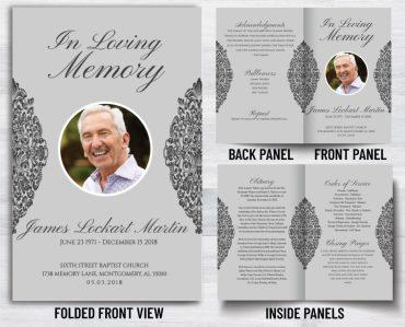 We Have Many Custom Memorial Program Prints