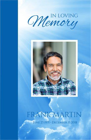 No Fold Memorial Funeral Program 1091