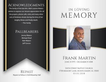 Funeral Program 2001