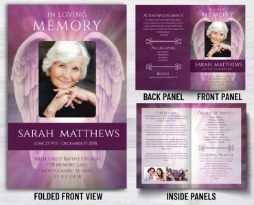 Custom Memorial Program Prints