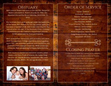 Funeral Program 2008