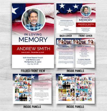 Custom Obituary Memorial Cards