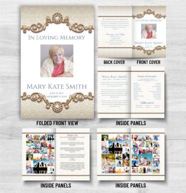 Custom Obituary Pamphlet Options