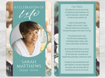 Prayer Card Printing To Commemorate A Loved One