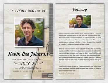 View Memorial Pamphlet Templates