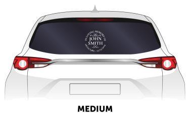 Memorial Products Car Decal